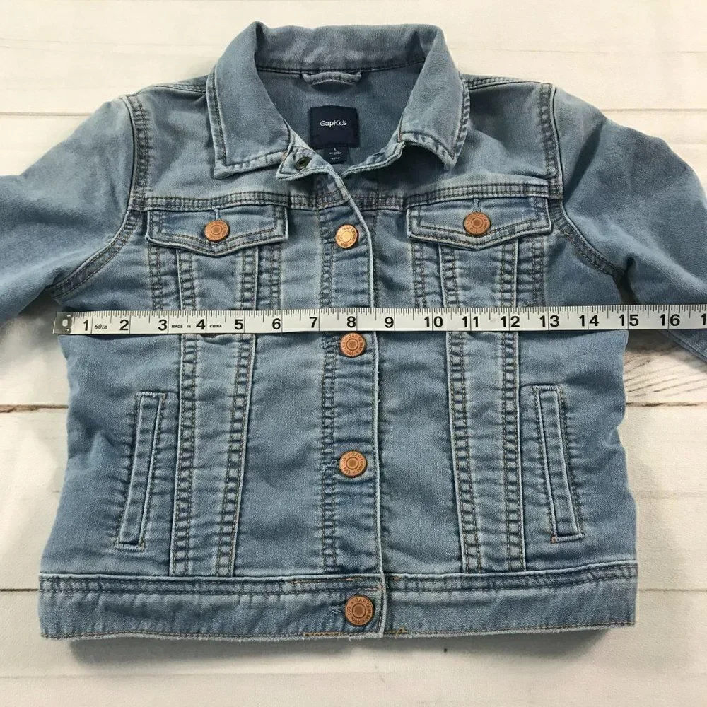Gap Kids Denim Medium Wash Jacket Large